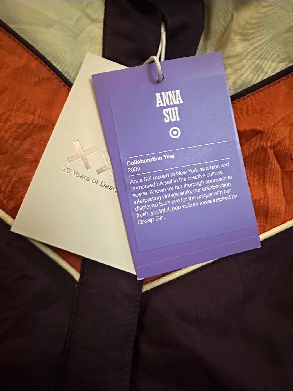 🌼 Anna Sui 20th Anniversary Collection Retro Colorblock Quilted Puffer Vest - Picture 2 of 5
